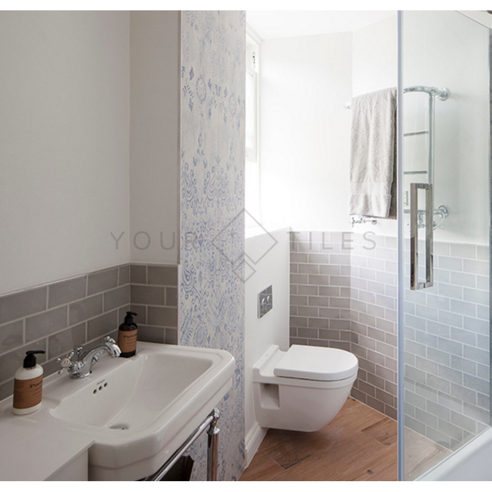 FULL TILE SAMPLE Devon Artic Grey 10cm x 20cm