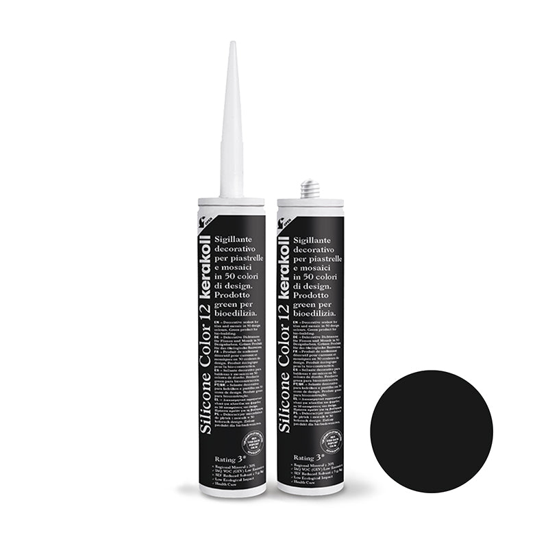 Kerakoll | Silicone Color | Colour No. 12 | Black | 300ml