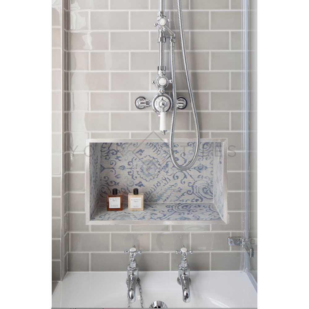 FULL TILE SAMPLE Devon Artic Grey 10cm x 20cm