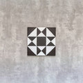 FULL TILE SAMPLE Manor Decor Black MINI 15cm x 15cm