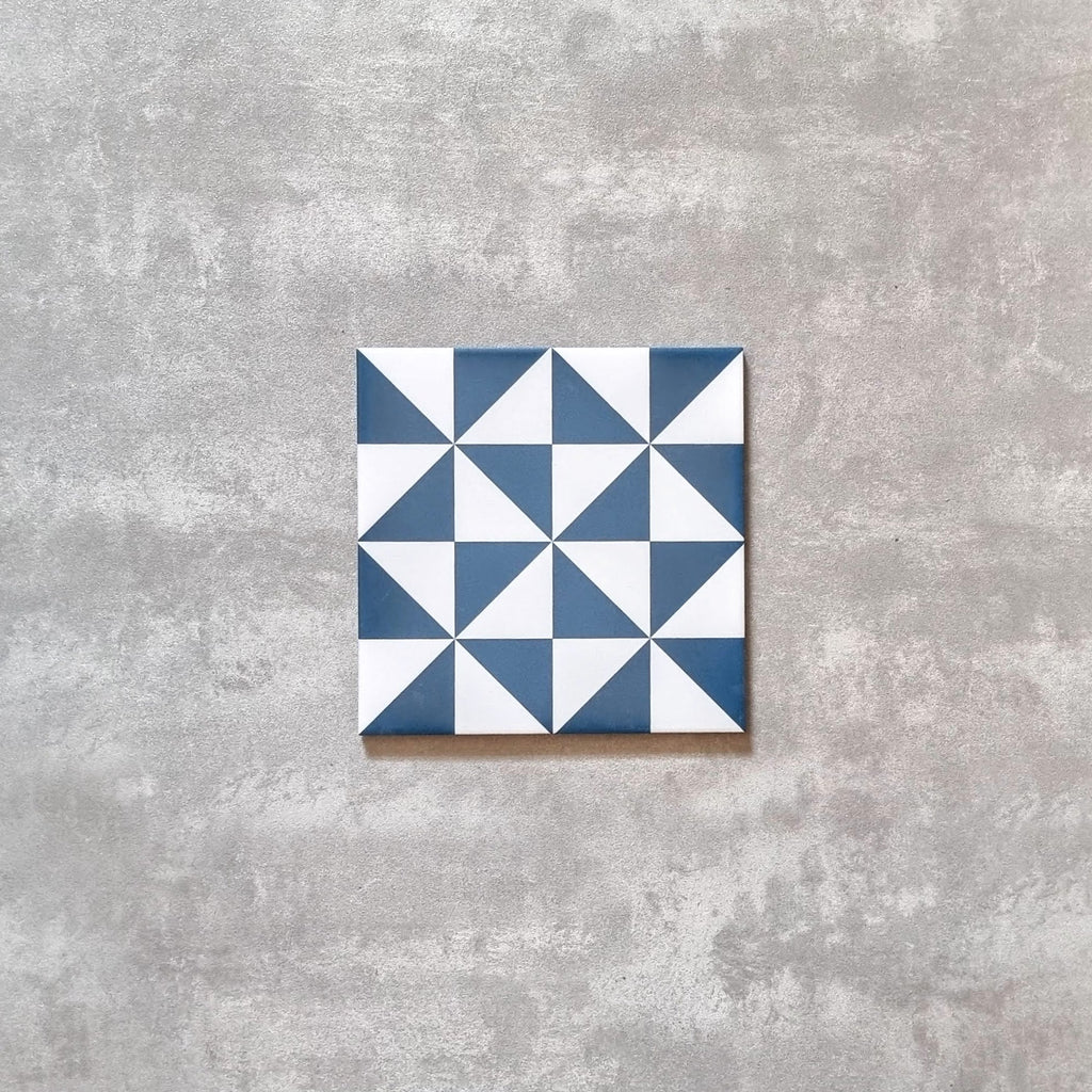 Harlequin Navy Blue Diamond Tile 20cm x 20cm