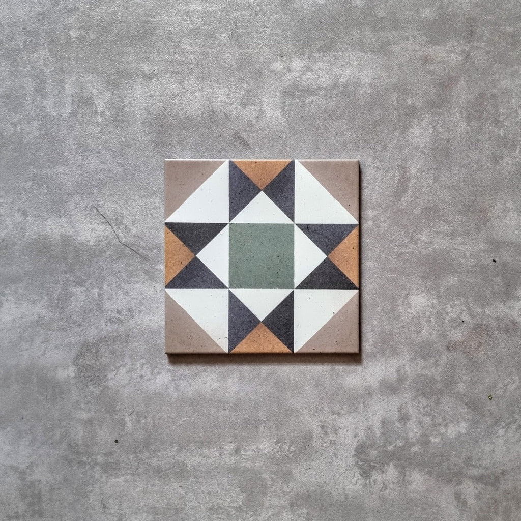 Banbury Manor Tiles Victorian Encaustic Tile Wall & Floor - 20cm x 20cm
