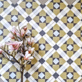 Ravello Golden Mustard Gold Moroccan Tiles 20cm x 20cm