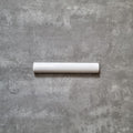 FULL BULLNOSE SAMPLE Dordogne White Blanca Pencil Bullnose Border Tile 3cm x 20cm