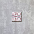 FULL TILE SAMPLE Meknes Rose Stars MINI 15cm x 15cm