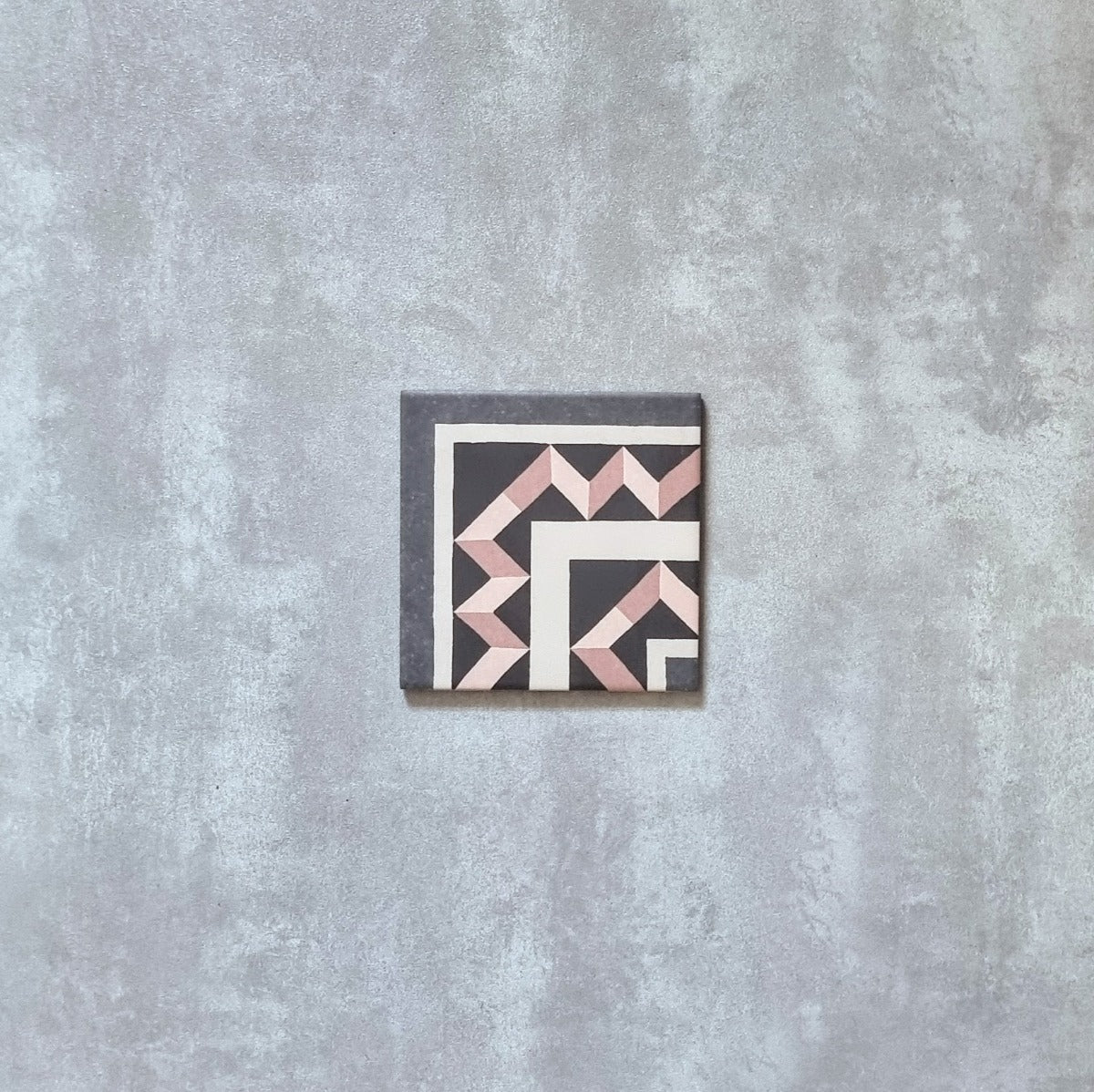 FULL TILE SAMPLE Richmond Manor MINI CORNER Rose Pink 15cm x 15cm