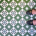 Cambridge Green Victorian Anti Slip Porcelain Wall Floor Tiles