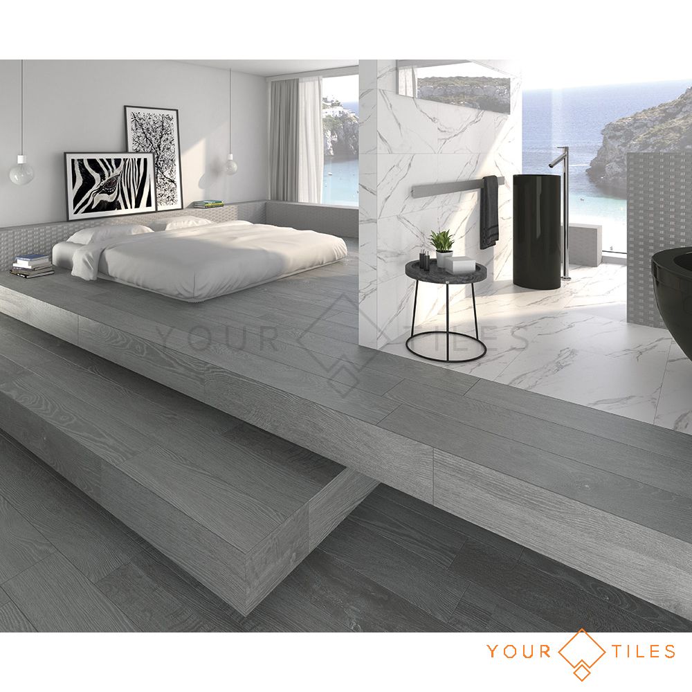 CUT TILE SAMPLE Snow Marble Matt Effect