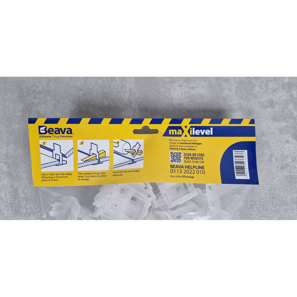Wall & Floor 2mm Tile Levelling Bases, Bag 250 pcs