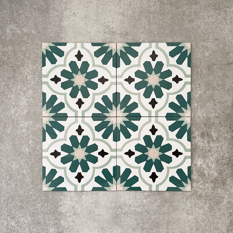 Clara Teal | Victorian Moroccan Style | 20cm x 20cm