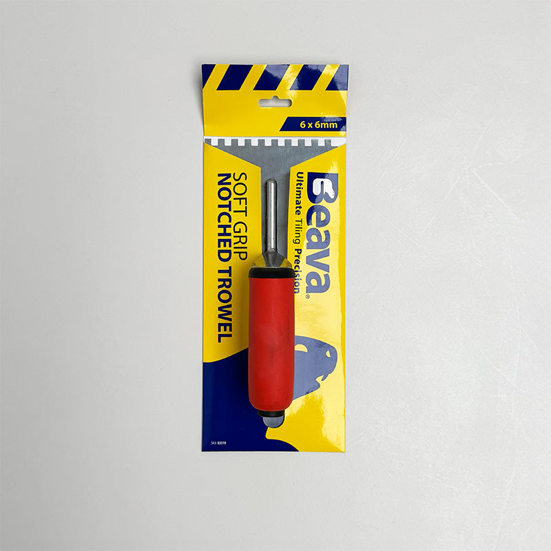 6 x 6 Soft Grip Notched Trowel