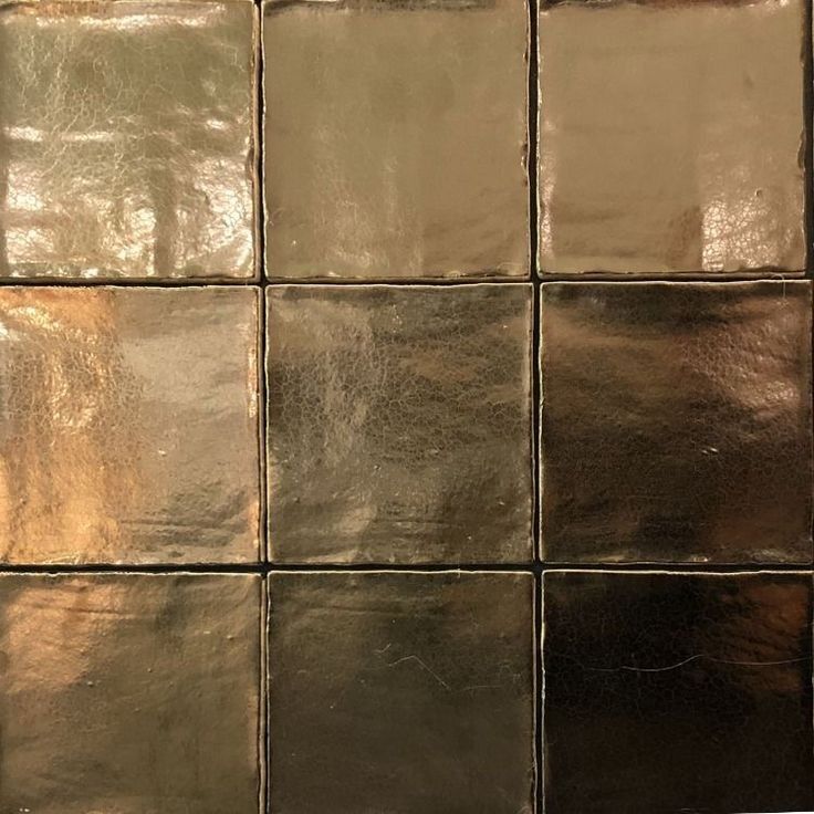Midas Antique Gold Square Tile | Gold Vintage | Crackle Wall Tiles | 13cm x 13cm
