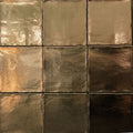 Midas Antique SQUARE Tile | Gold Vintage | Crackle Wall Tiles | 13cm x 13cm FULL TILE SAMPLE