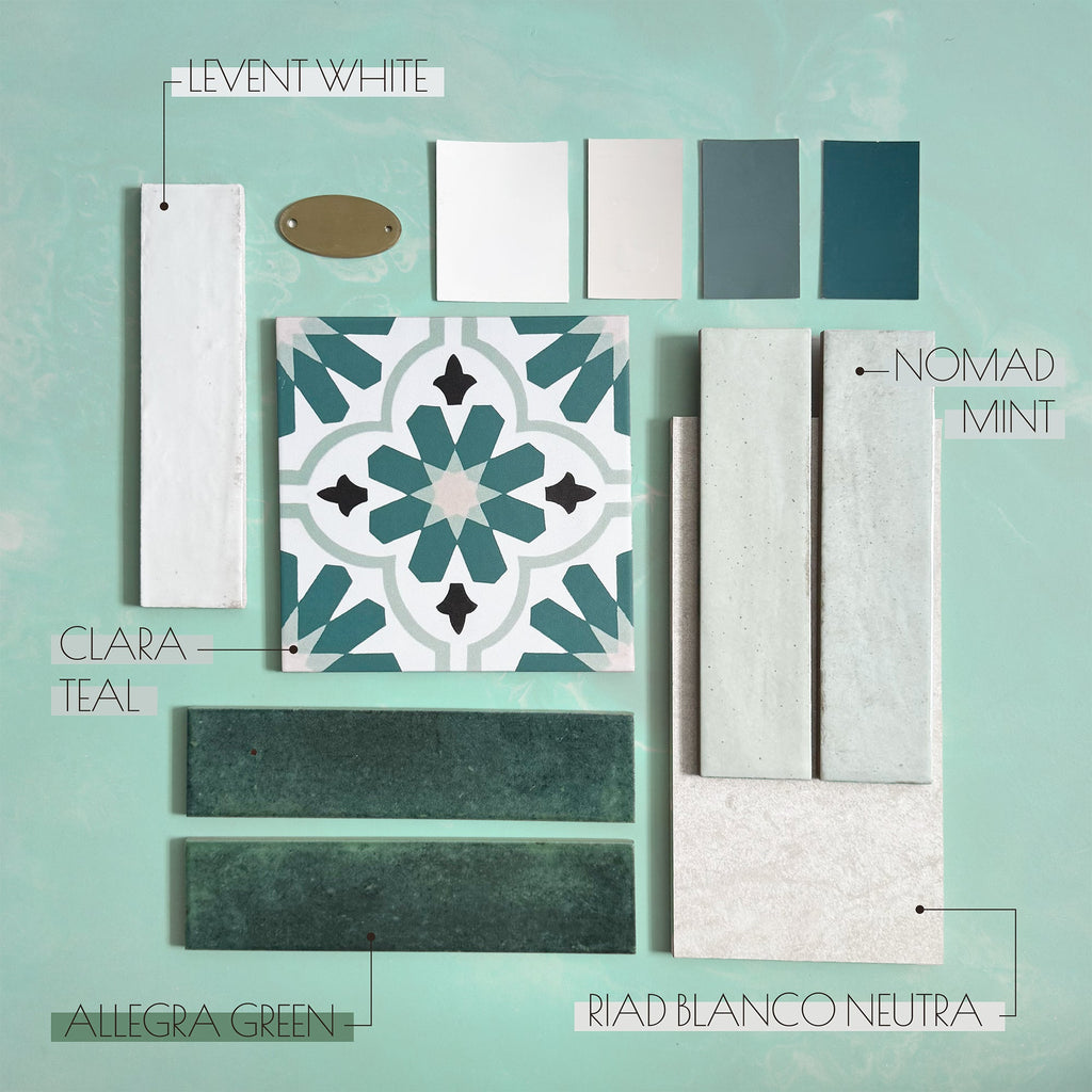 Nomad Mint Green Brick | Industrial Style Wall Tiles | 6cm x 24.6cm
