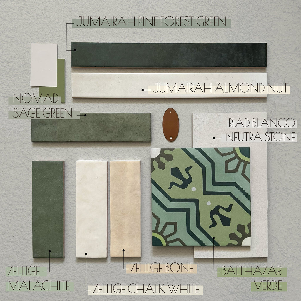 Jumairah Pine Forest Green | Gloss | Wall Tiles | 5cm x 40cm