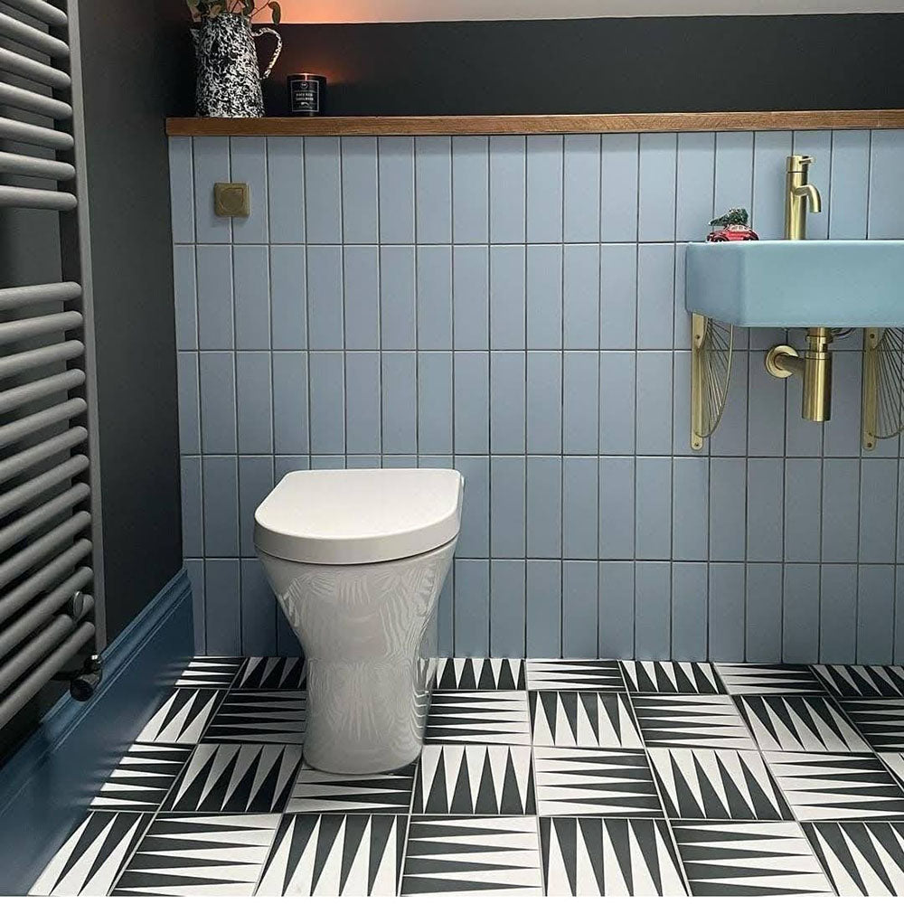 Almeira Backgammon | Wall & Floor Tiles | Moroccan Style | 20cm x 20cm ...