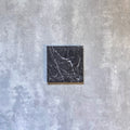 FULL TILE SAMPLE | Fayrouz Honed Black Marble | 15.2cm x 15.2cm