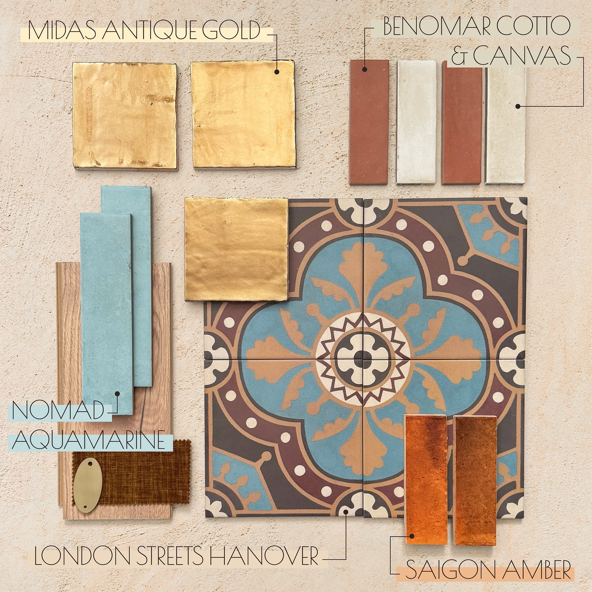 Saigon Amber Brick | Wall Tile | Moroccan Style | 5.1cm x 16.1cm