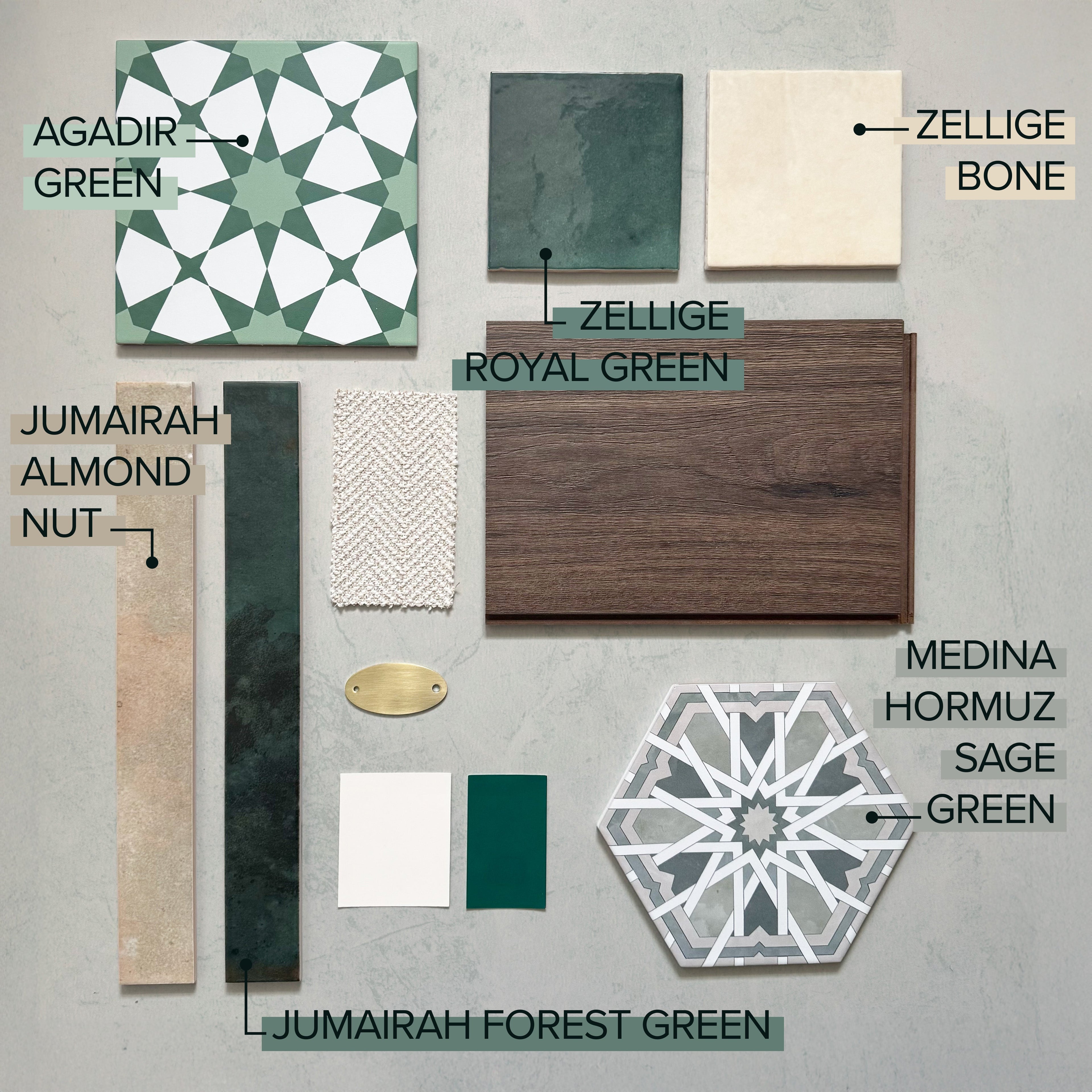 Jumairah Pine Forest Green | Gloss | Wall Tiles | 5cm x 40cm