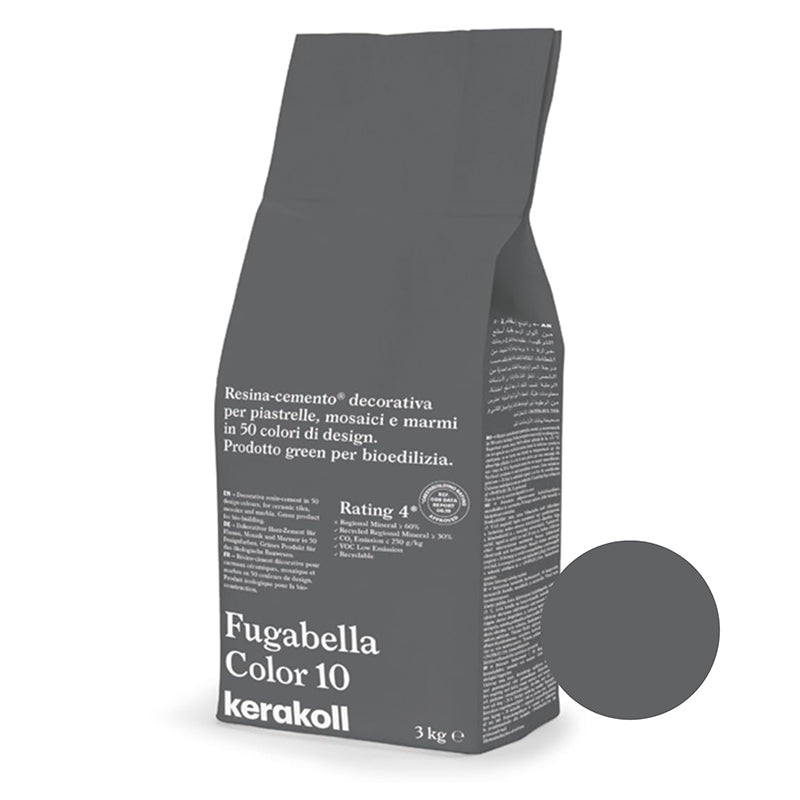 Kerakoll | Fugabella Color | Colour No. 10 | Charcoal | 3kg