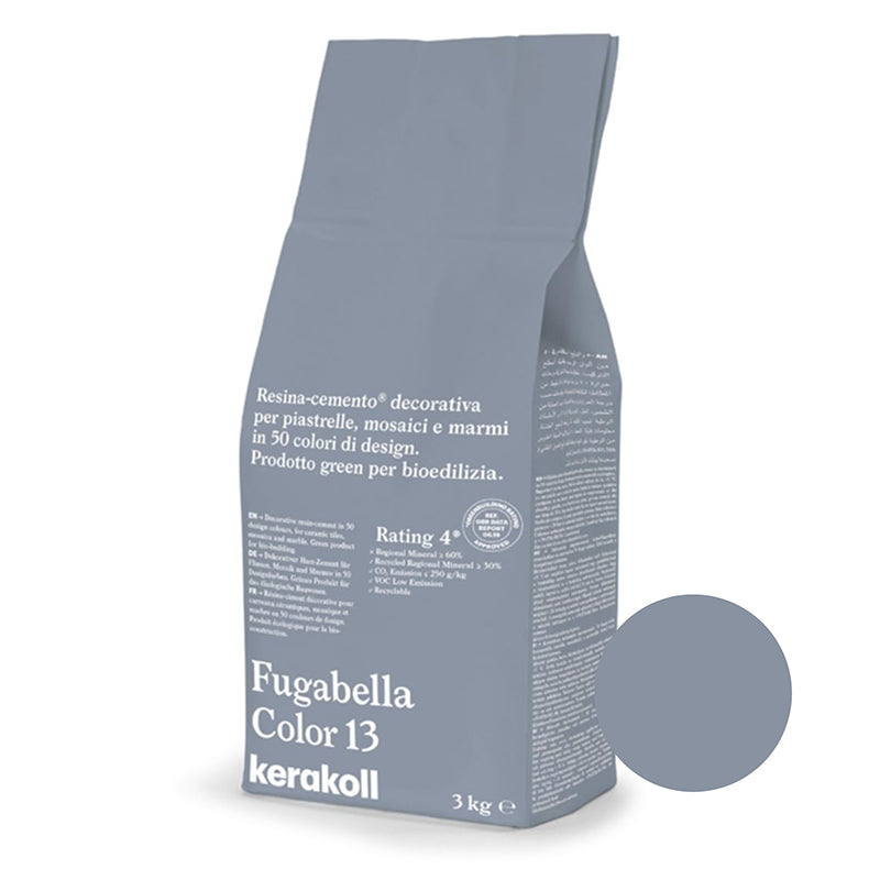 Kerakoll | Fugabella Color | Colour No. 13 | Steel Blue Grey | 3kg