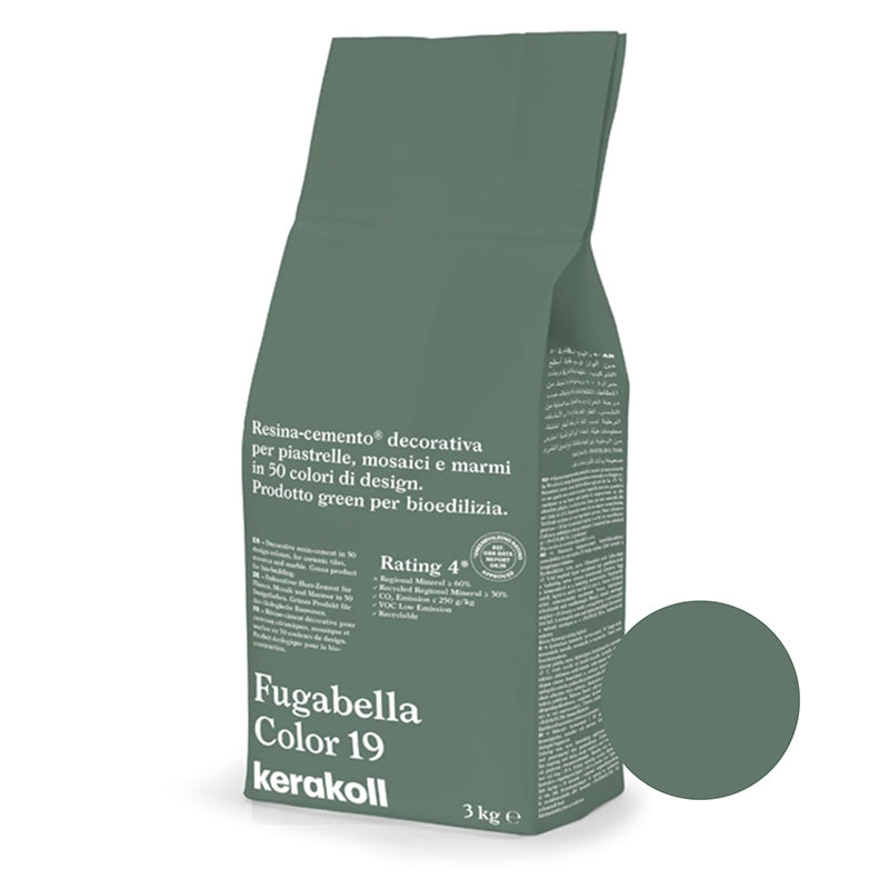 Kerakoll | Fugabella Color | Colour No. 19 | Deep Sage | 3kg