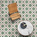FULL TILE SAMPLE Abstract Compass Green 20cm x 20cm Wall & Floor Tile