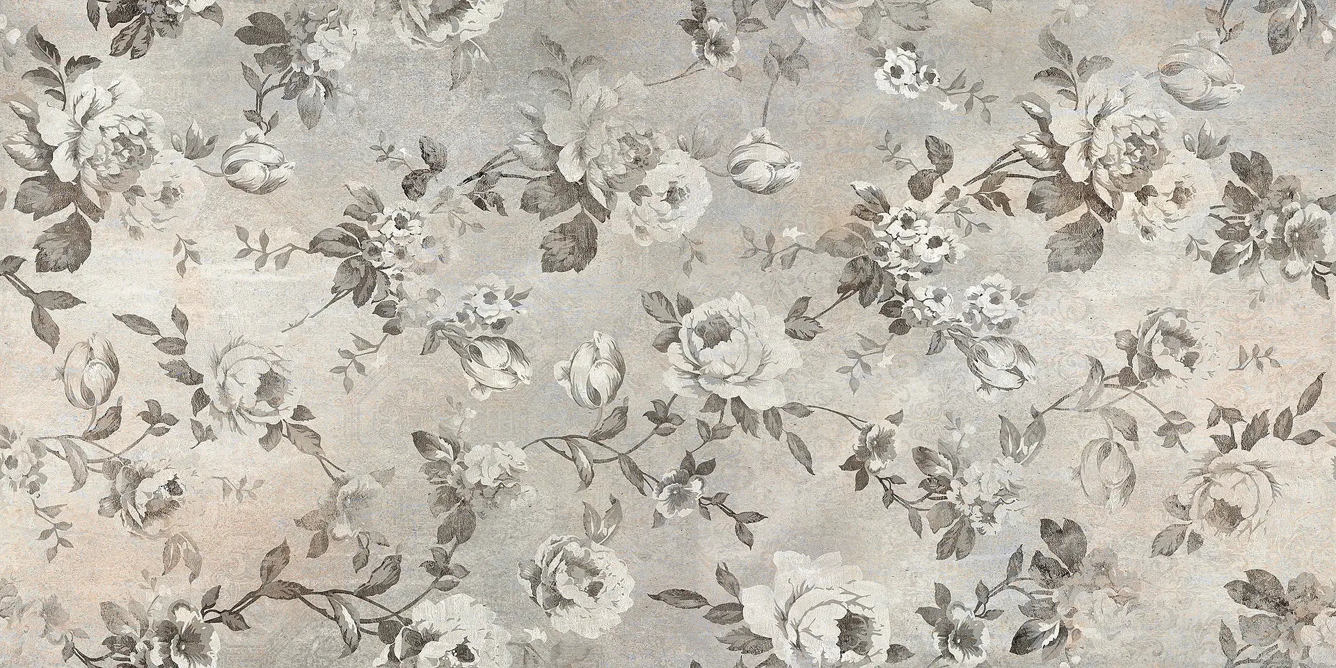 Kiln Light Roses Decor Metallic Wall and floor Tiles 60cm x 120cm