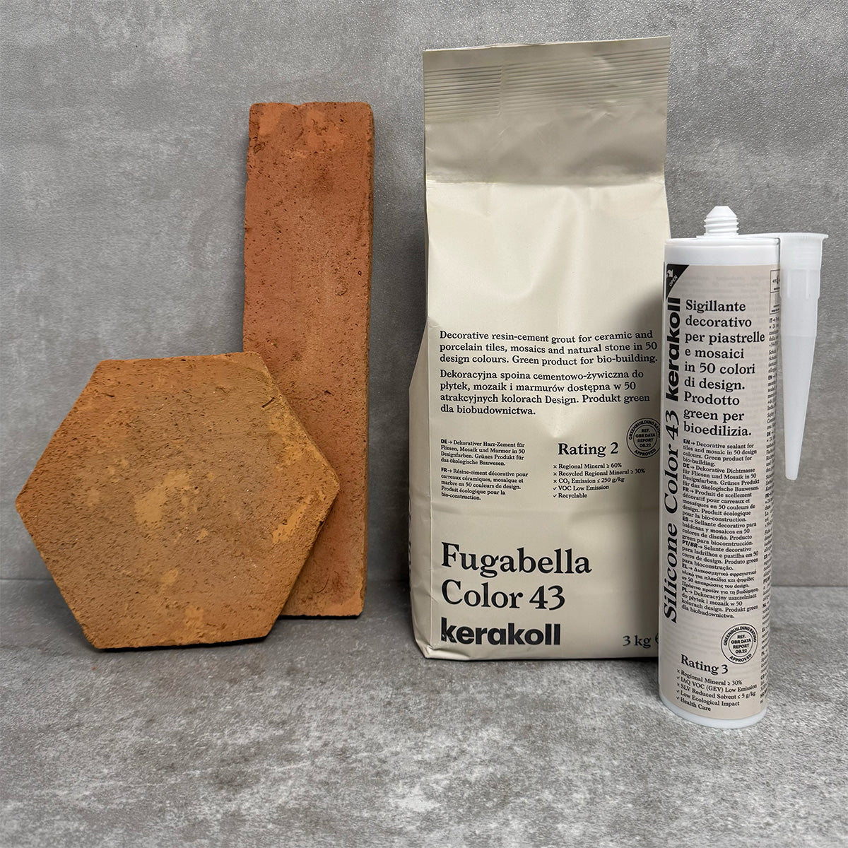 Umbrian Handmade | Terracotta | Brick Tiles |  7.5cm x 30cm | Wall and Floor Tiles