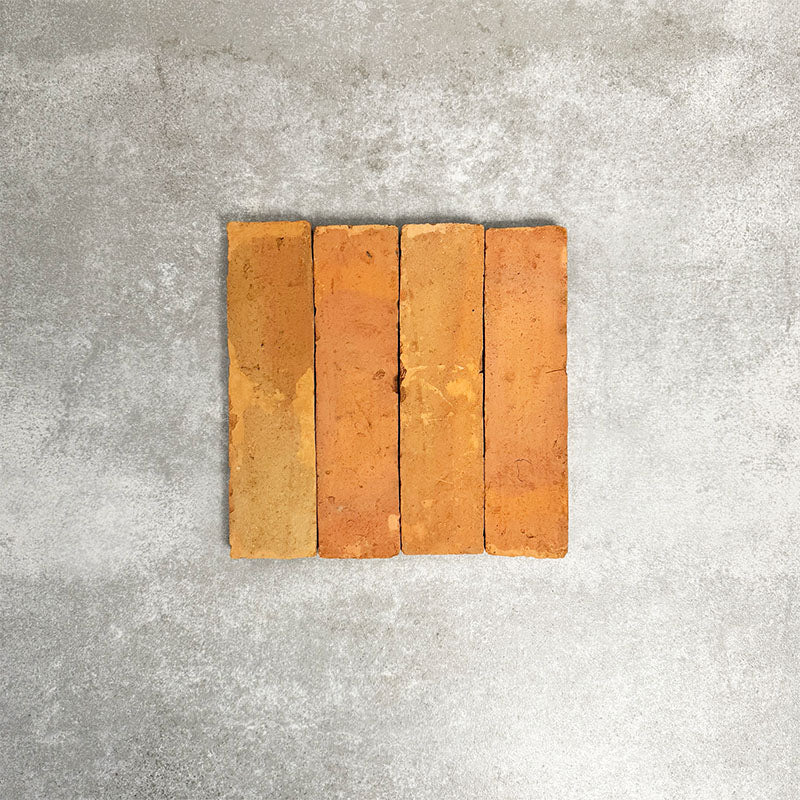 Umbrian Handmade | Terracotta | Brick Tiles |  7.5cm x 30cm | Wall and Floor Tiles