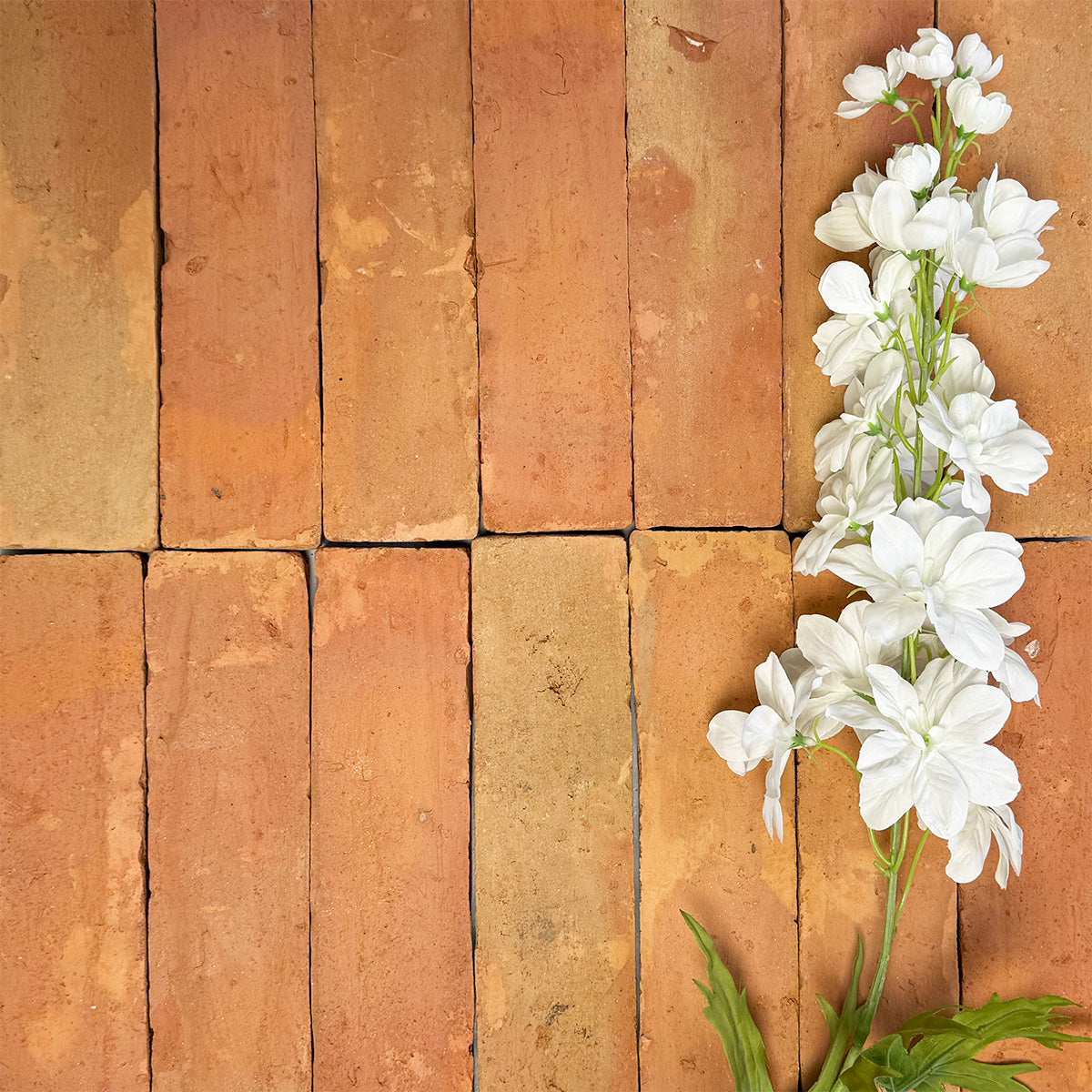 Umbrian Handmade | Terracotta | Brick Tiles |  7.5cm x 30cm | Wall and Floor Tiles