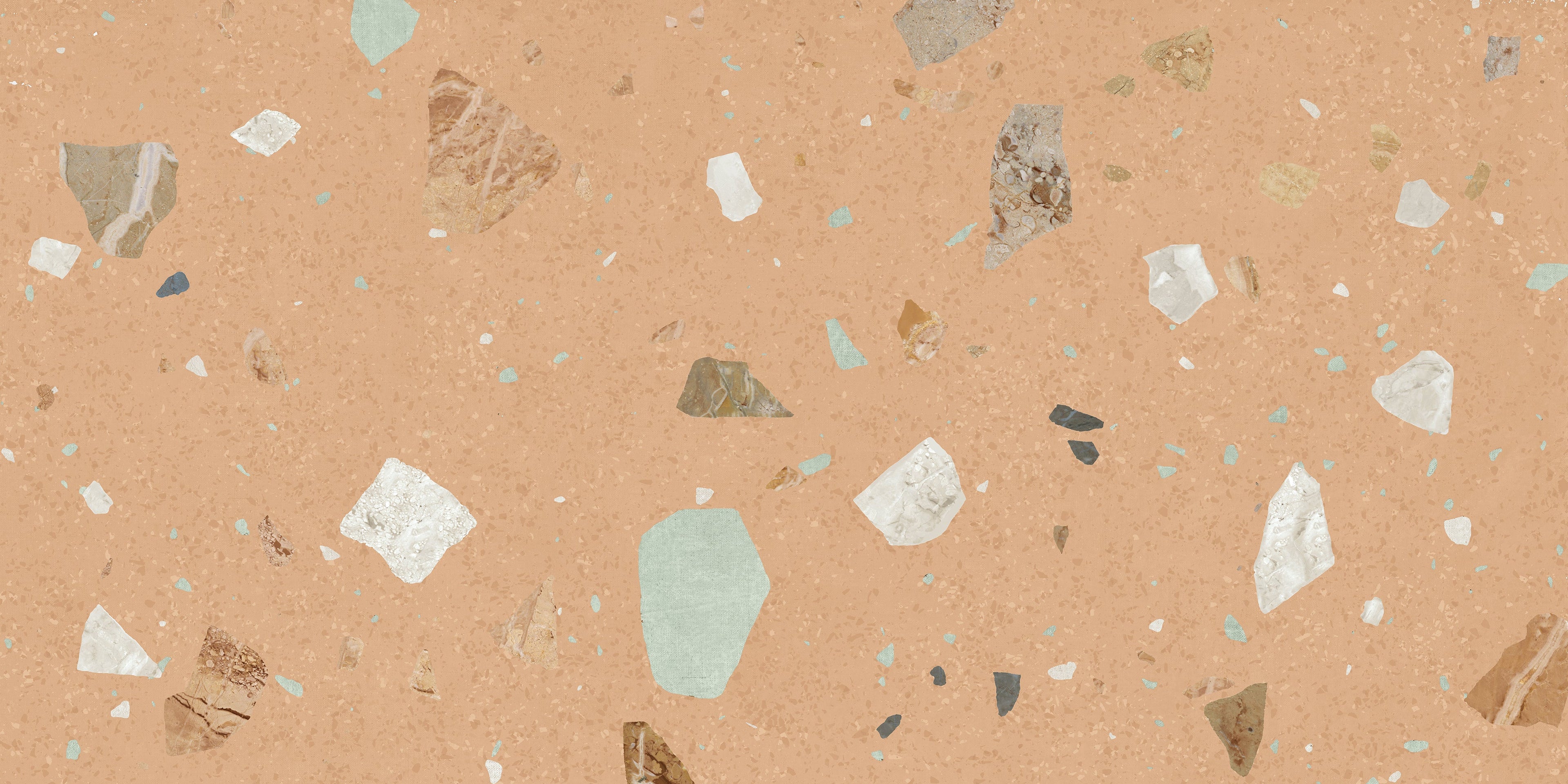 Byblos Cotto Terrazzo Effect Porcelain Tiles 60cm x 120cm
