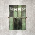 Foundry Jade Green 1.5x30cm gloss pencil bullnose border tile featuring a handcrafted-style finish with rich green tonal variation, designed for decorative edging and refined finishing details in contemporary wall tile installations.