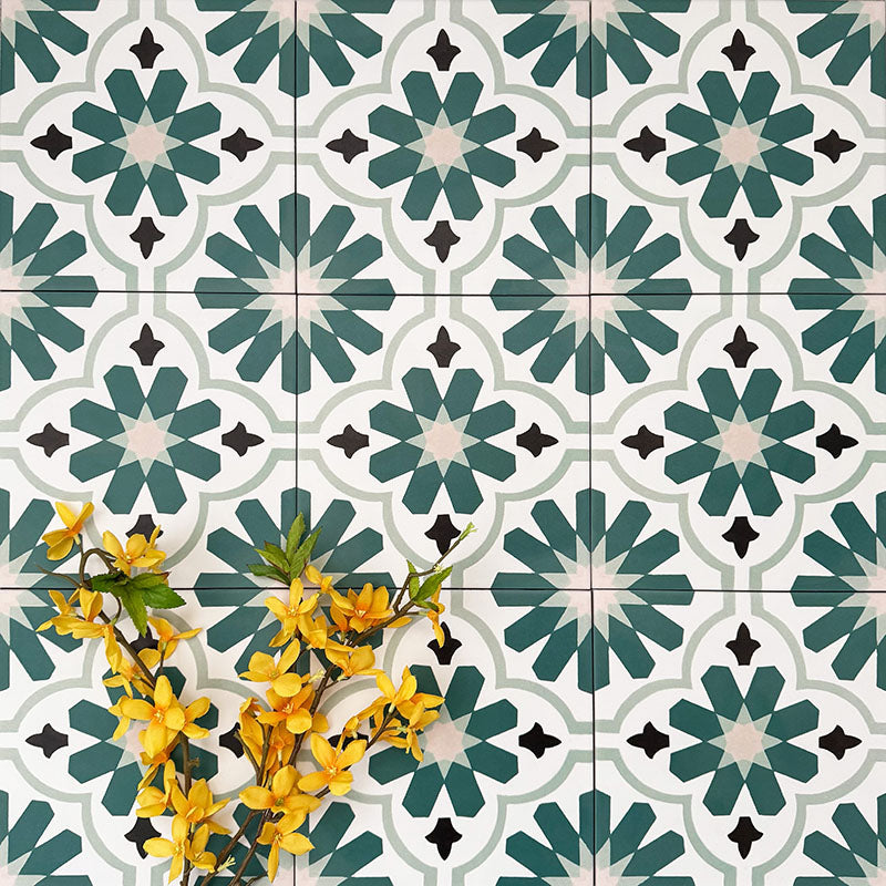 Clara Teal | Victorian Moroccan Style | 20cm x 20cm