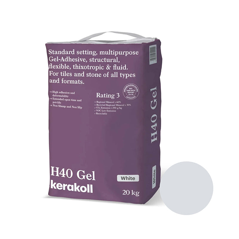 Kerakoll | H40 Gel Standard Adhesive | White | 20kg