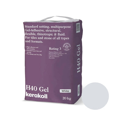 Kerakoll | H40 Gel Standard Adhesive | White | 20kg