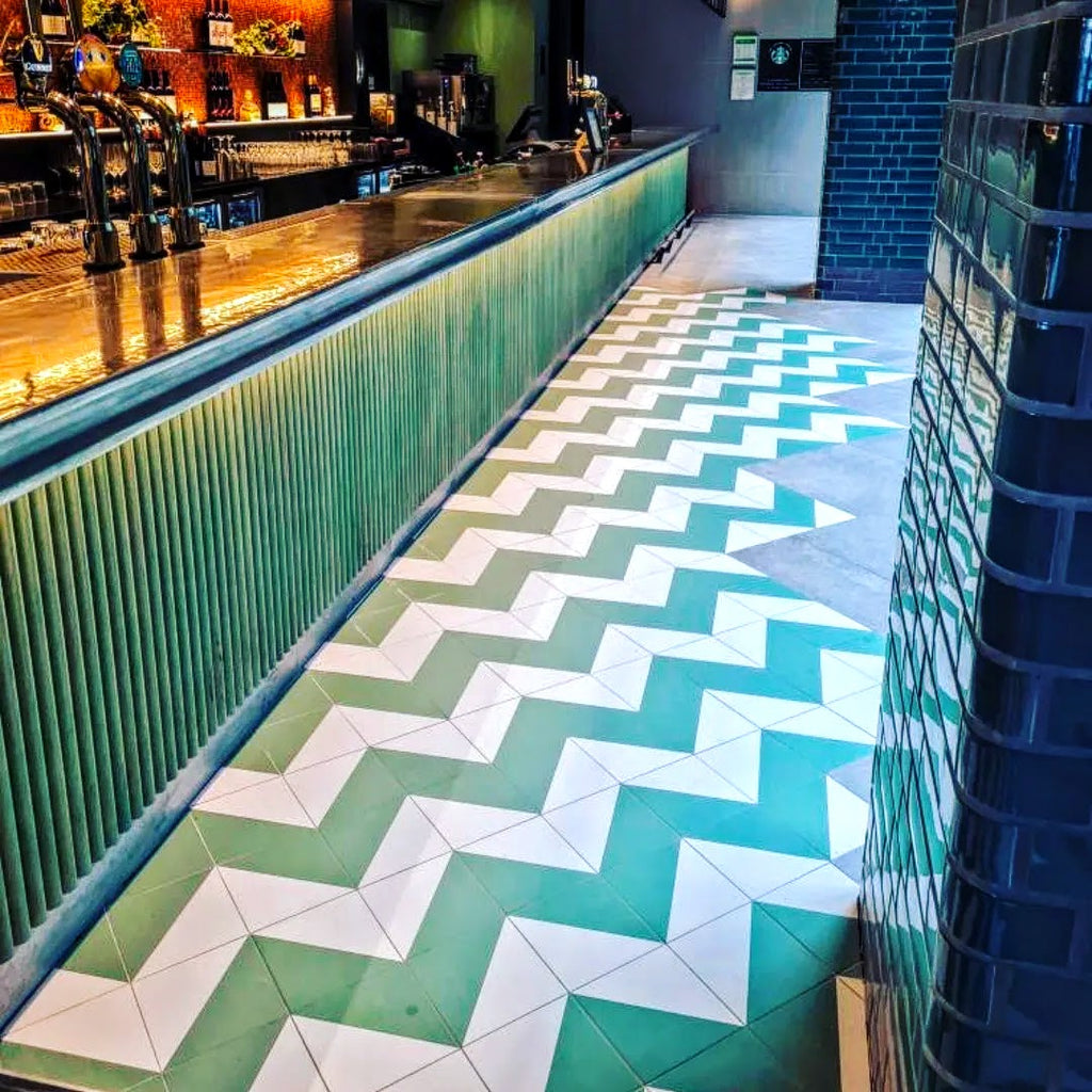 Infinity Green Tile Wall & Floor Tiles Porcelain Tile 20cm x 20cm