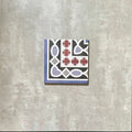 FULL TILE SAMPLE Imperial Victorian Blue Mini Tiles | Corner Tile | 15cm x 15cm