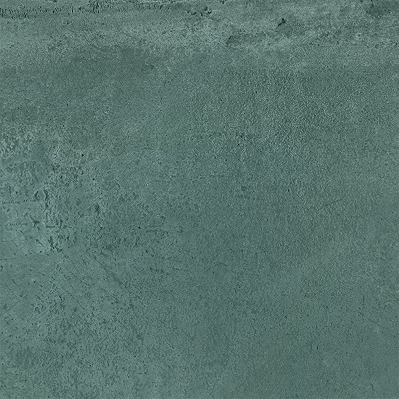Close-up of Iron Emerald Green Oxide Metallic 80 × 80cm porcelain tile, showcasing deep green tones with soft tonal variation, a gently textured surface, and a subtle metallic effect that brings depth and a contemporary, industrial-inspired finish to interior spaces.