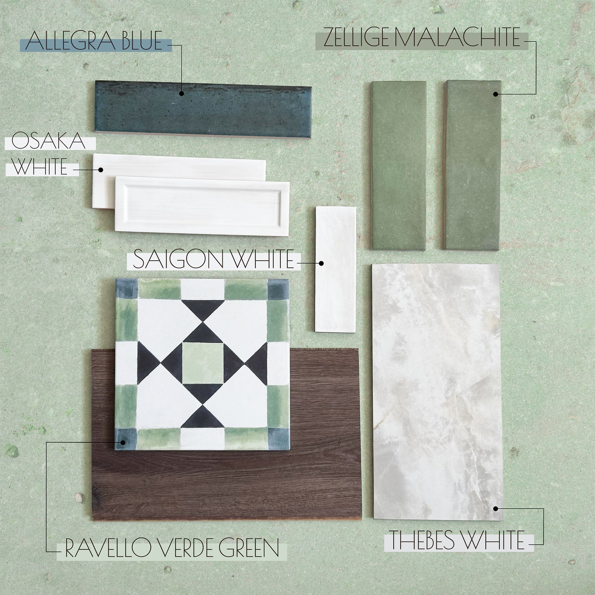 Ravello Verde Green Moroccan 20cm x 20cm