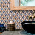 Marrakech E Mini Moroccan Porcelain Wall Floor Tile 15cm x 15cm