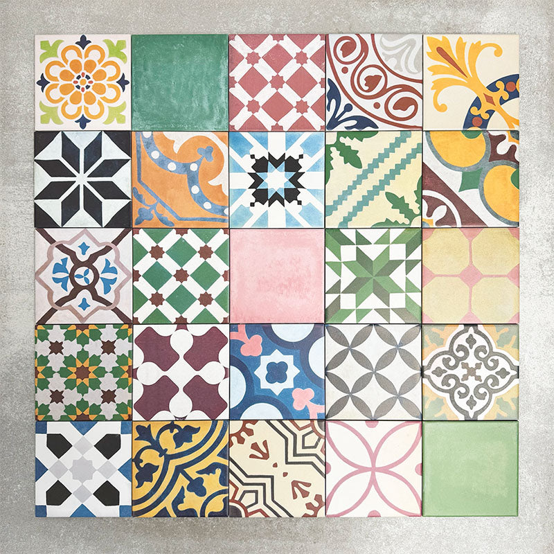 FULL TILE SAMPLE | Fayrouz MINI Patchwork | 2 x Full Tiles