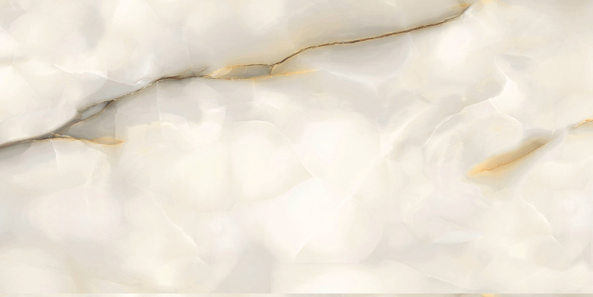 CUT TILE SAMPLE Anastasia Pearl Onyx Polished Stone Tiles  | 60cm x 120cm