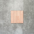 Product image of Puzzle Rose Brick Rectified 5x20cm wall and floor tiles, featuring a glossy blush pink finish with soft tonal variation and gently aged edges, displayed to highlight the tile's handcrafted character.