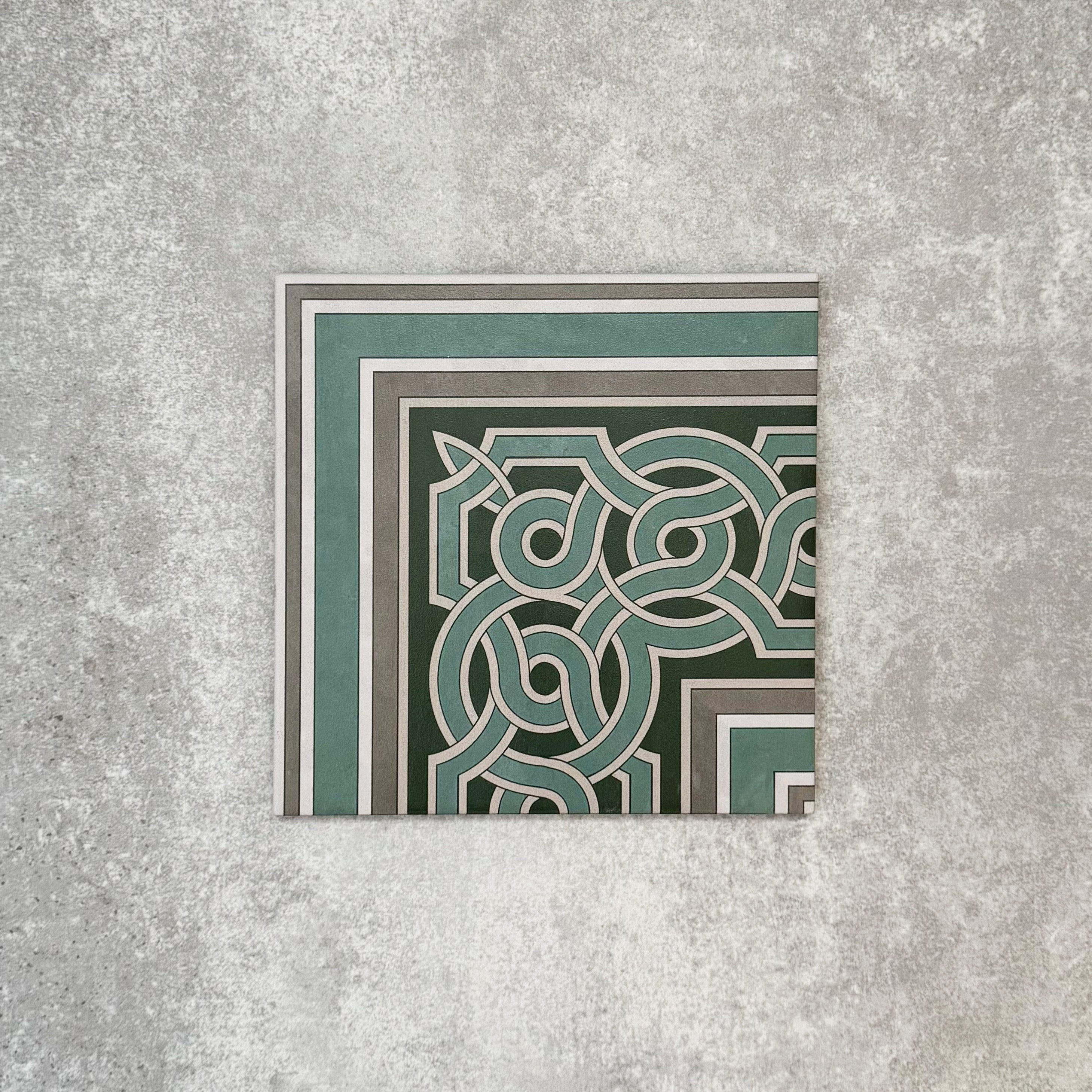 FULL TILE SAMPLE Regent Street Tile Victorian CORNER 20cm x 20cm