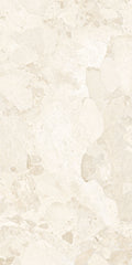 Close-up of Riad Blanco Sassi Stone 30x60cm stone-effect wall and floor tile, featuring soft cream and ivory tones with natural stone-inspired veining and subtle texture for a timeless, elegant finish.
