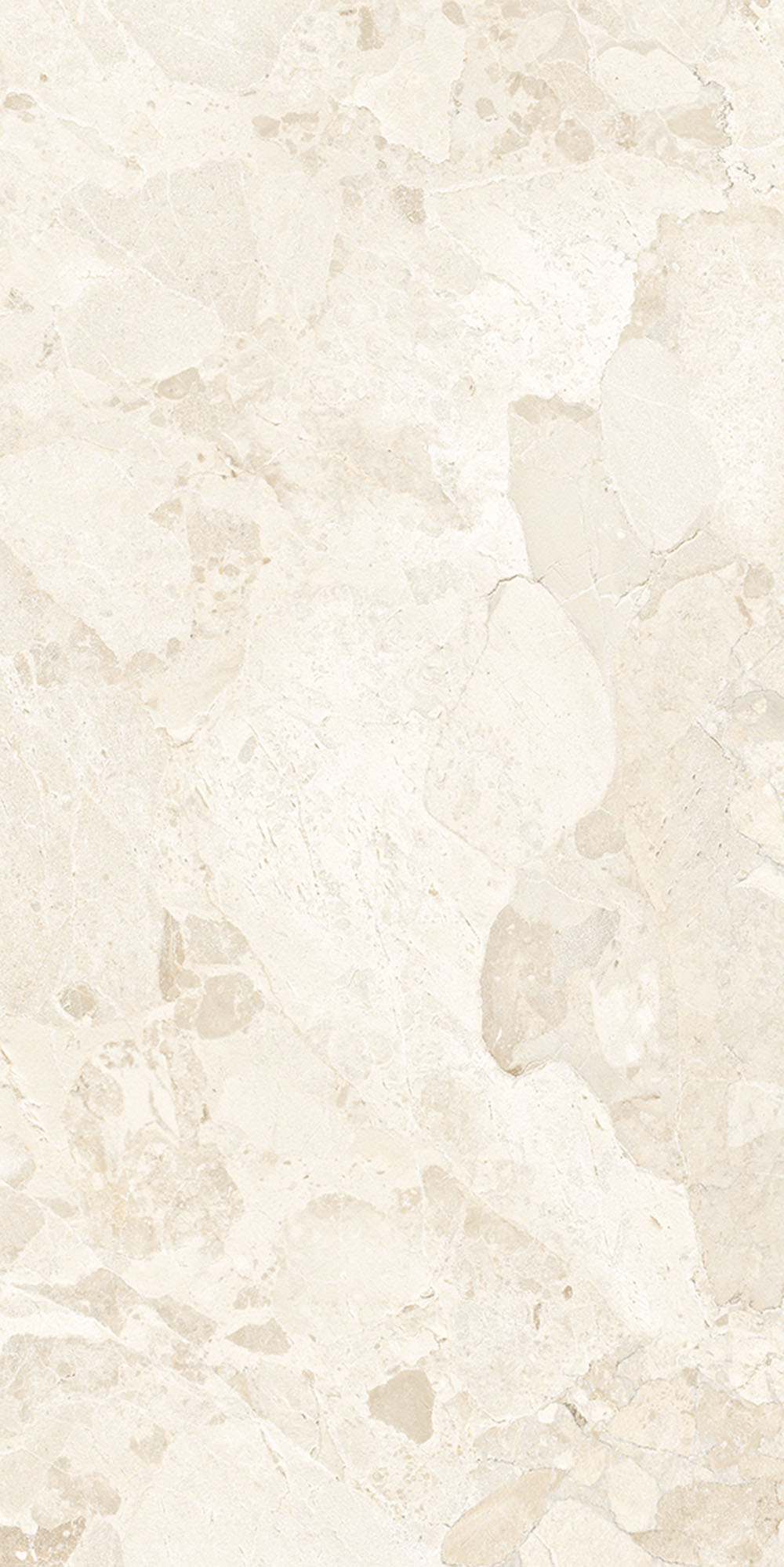 Close-up of Riad Blanco Sassi Stone 30x60cm stone-effect wall and floor tile, featuring soft cream and ivory tones with natural stone-inspired veining and subtle texture for a timeless, elegant finish.