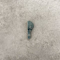 Pimlico River Blue external corner tile with a crackle glaze finish, featuring rich blue tones and a shaped ceramic profile designed to neatly finish and protect external wall tile edges.