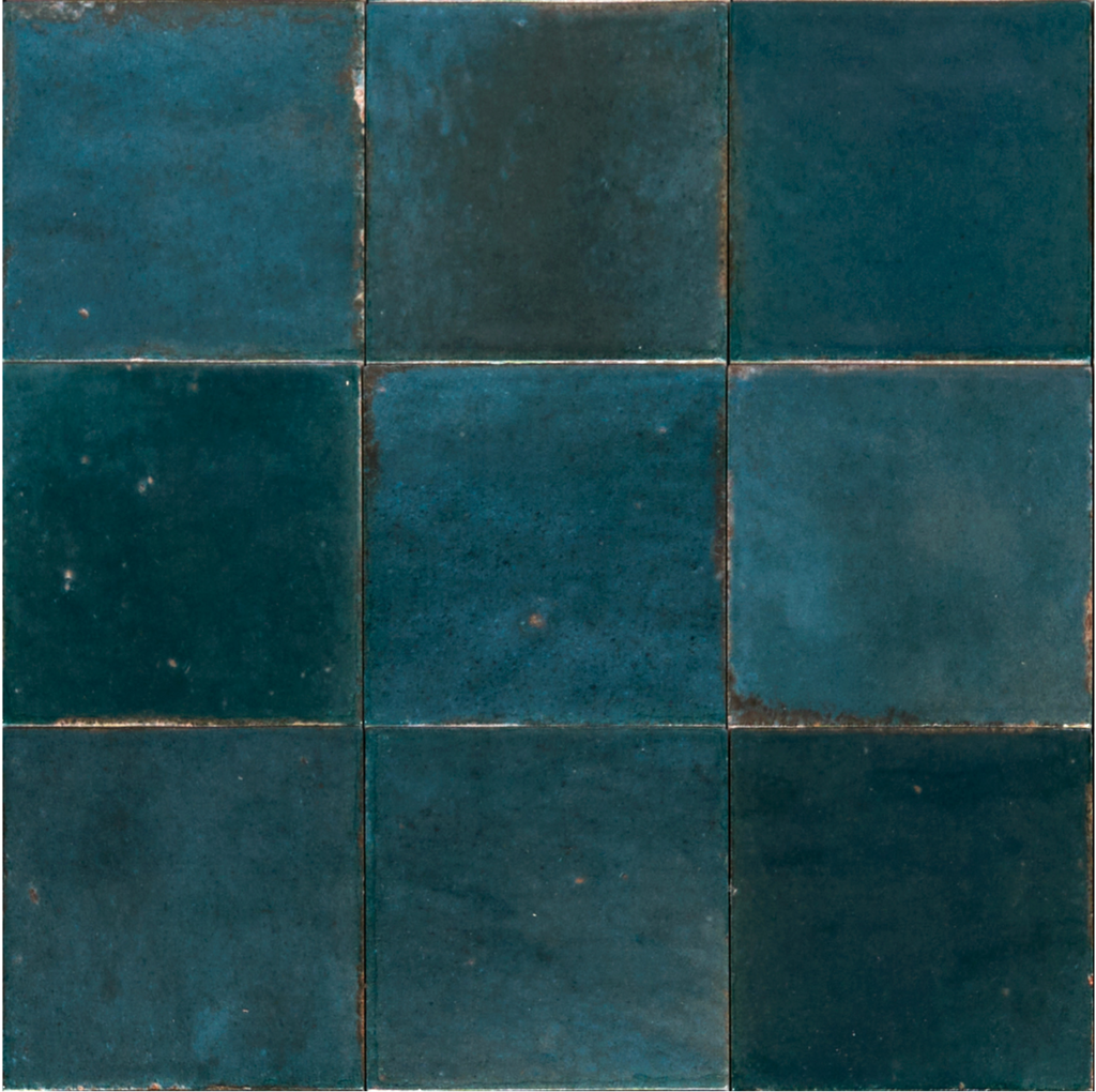 Levent Blue Square | Wall & Floor Gloss Porcelain Tiles | 10cm x 10cm
