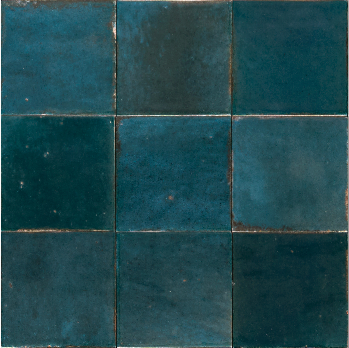 Levent Blue Square | Wall & Floor Gloss Porcelain Tiles | 10cm x 10cm
